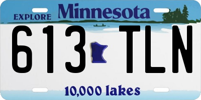 MN license plate 613TLN