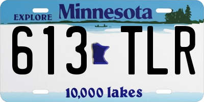 MN license plate 613TLR