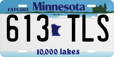 MN license plate 613TLS