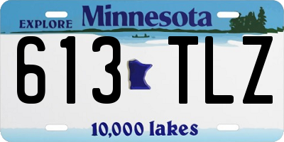 MN license plate 613TLZ