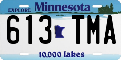 MN license plate 613TMA