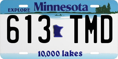 MN license plate 613TMD