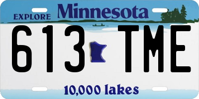 MN license plate 613TME