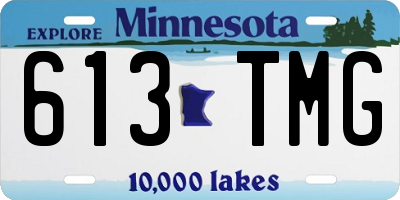 MN license plate 613TMG