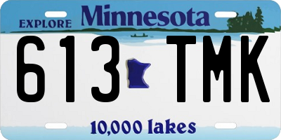 MN license plate 613TMK