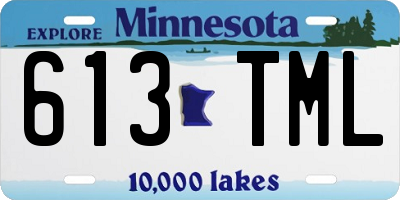 MN license plate 613TML