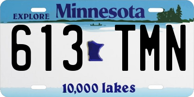 MN license plate 613TMN