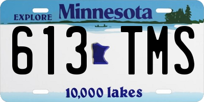 MN license plate 613TMS