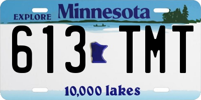 MN license plate 613TMT