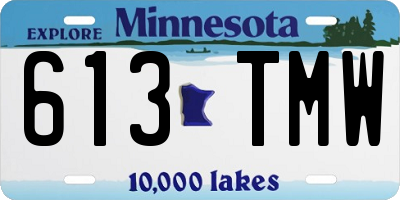 MN license plate 613TMW