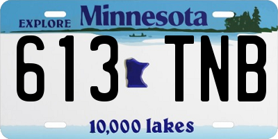 MN license plate 613TNB