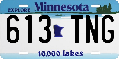 MN license plate 613TNG