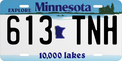 MN license plate 613TNH