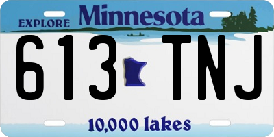 MN license plate 613TNJ