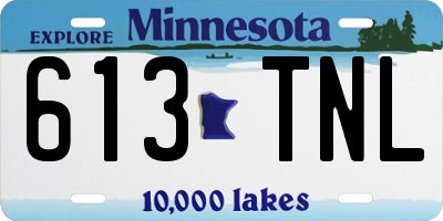 MN license plate 613TNL