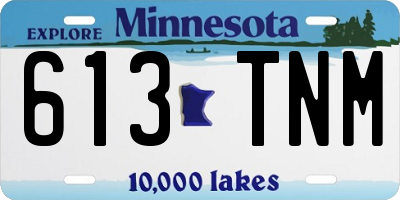 MN license plate 613TNM