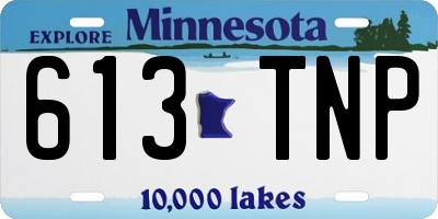 MN license plate 613TNP