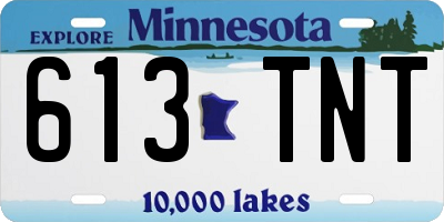 MN license plate 613TNT