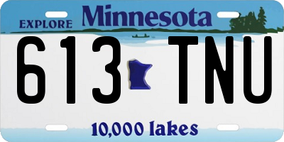 MN license plate 613TNU