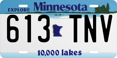 MN license plate 613TNV