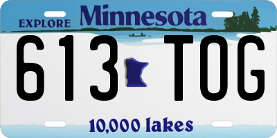 MN license plate 613TOG