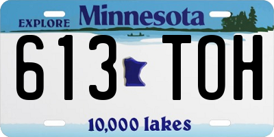 MN license plate 613TOH