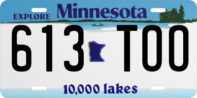 MN license plate 613TOO