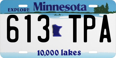 MN license plate 613TPA