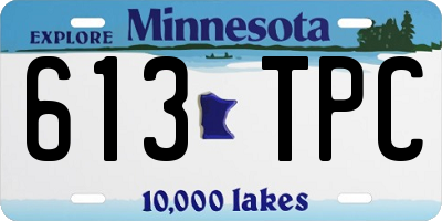 MN license plate 613TPC