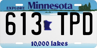 MN license plate 613TPD