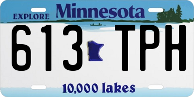 MN license plate 613TPH