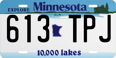 MN license plate 613TPJ