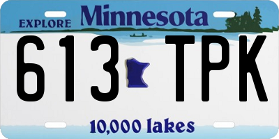MN license plate 613TPK