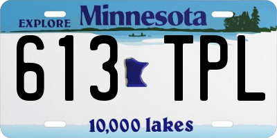 MN license plate 613TPL