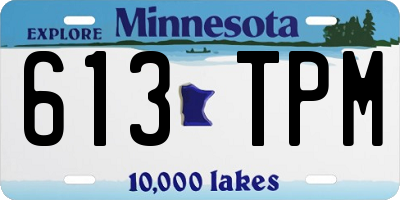 MN license plate 613TPM