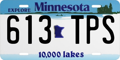 MN license plate 613TPS