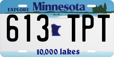 MN license plate 613TPT