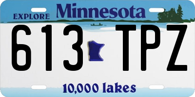 MN license plate 613TPZ