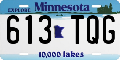 MN license plate 613TQG