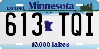 MN license plate 613TQI