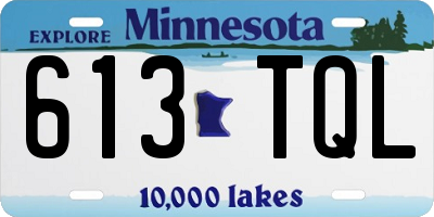 MN license plate 613TQL
