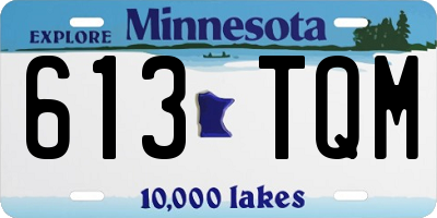 MN license plate 613TQM