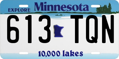 MN license plate 613TQN