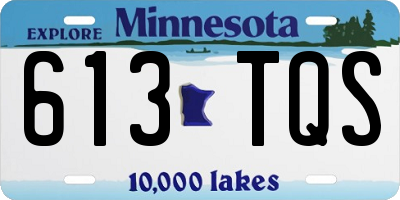 MN license plate 613TQS