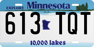 MN license plate 613TQT