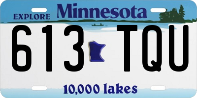 MN license plate 613TQU