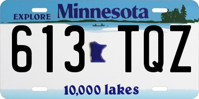 MN license plate 613TQZ