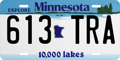 MN license plate 613TRA
