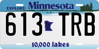 MN license plate 613TRB