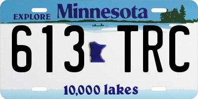 MN license plate 613TRC